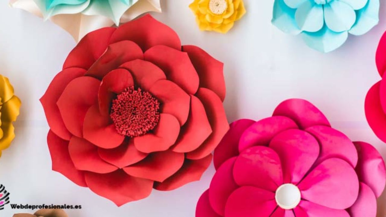 ▷ Cómo hacer flores de papel paso a paso - Web de Profesionales